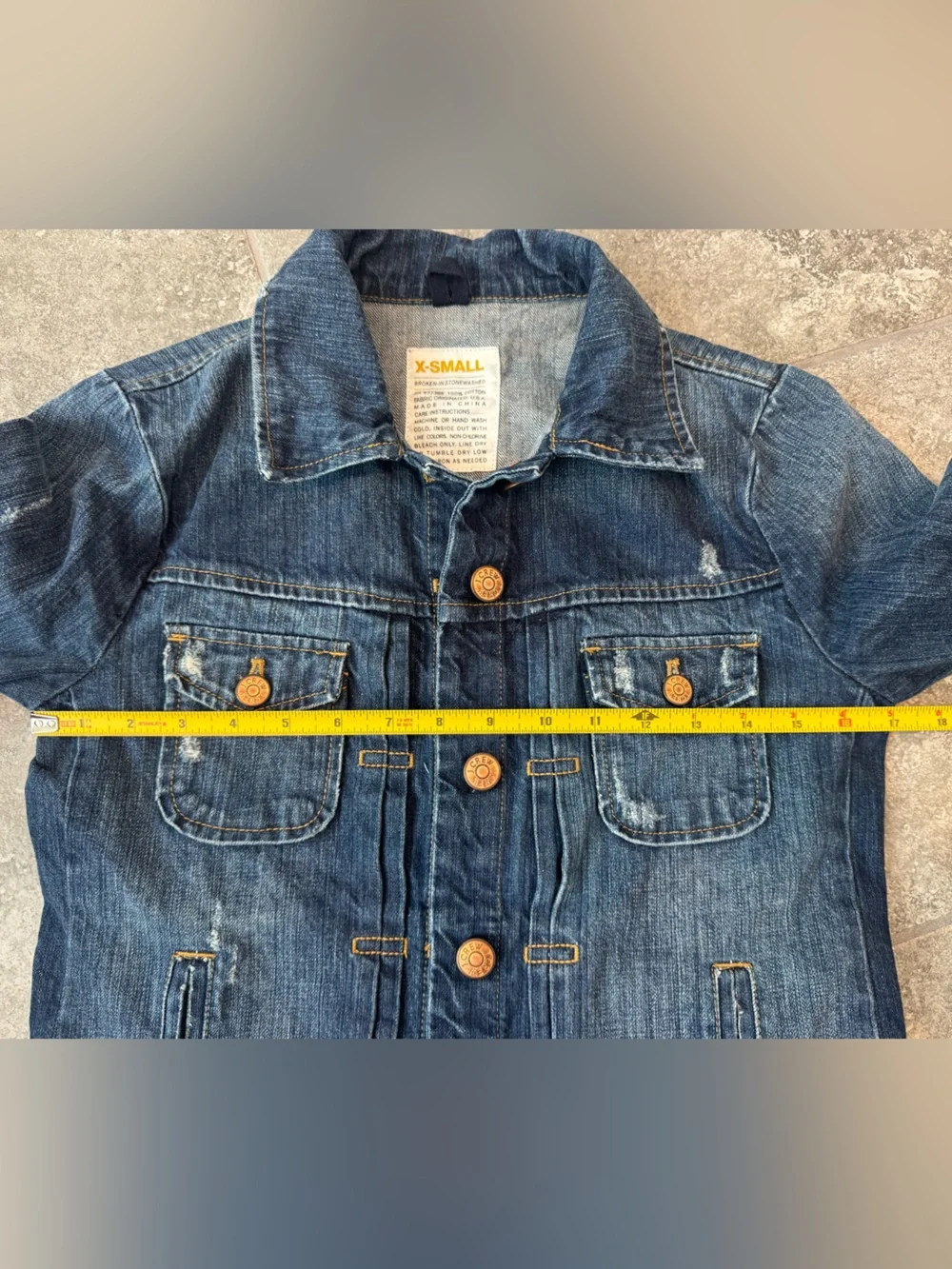 J CREW denim button jacket woman’s XS pre owned - Picture 6 of 8